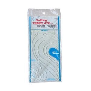 Vintage 1991 EZ Quilting Template #9307 Hearts Marti Michell Sewing Craft Tool